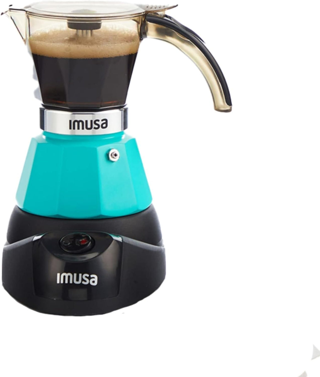 Imusa 4 Cup Epic Electric Espresso/Cappuccino Maker (Cafe Cubano,  Cortadito, Colada, Cafe con Leche), Red