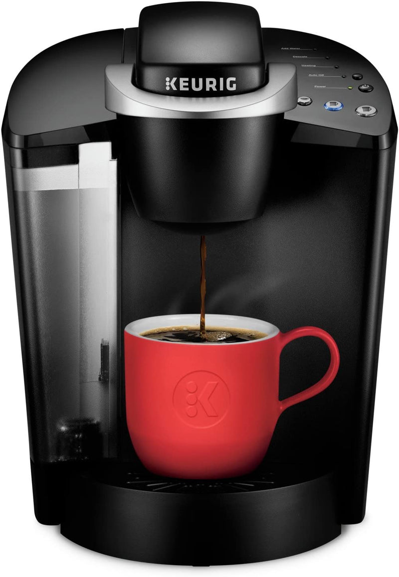 Keurig K-Classic Coffee Maker K-Cup Pod, Single Serve, Programmable, 6 to 10 oz. Brew Sizes, Black & Standalone Frother Works Non-Dairy Milk, Hot and Cold Frothing, 6 Oz, Black