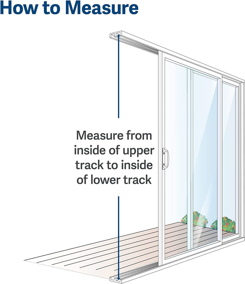 Petsafe Sliding Glass Pet Door - Adjustable Height Large White