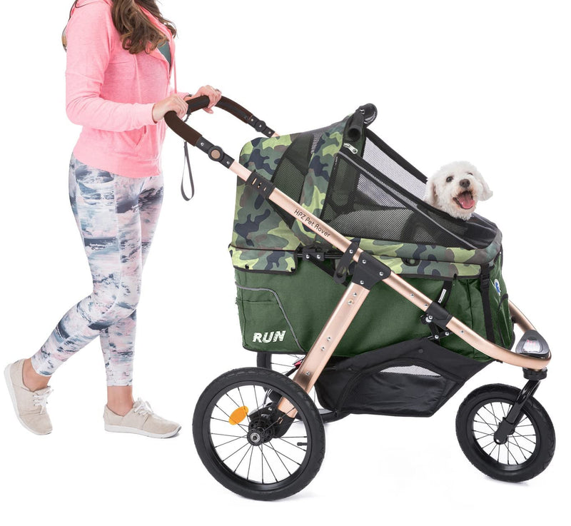 HPZ Pet Rover Performance Jogging Stroller for SmallMedium Dogs Cats and Pets - Black