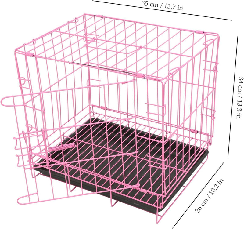 Puppy Carrier and Playpen for Small Dogs - Indoor Metal Cage for Cats Rabbits Medium and Large Dogs - Travel-Friendly and Foldable - 137x133x102 inches