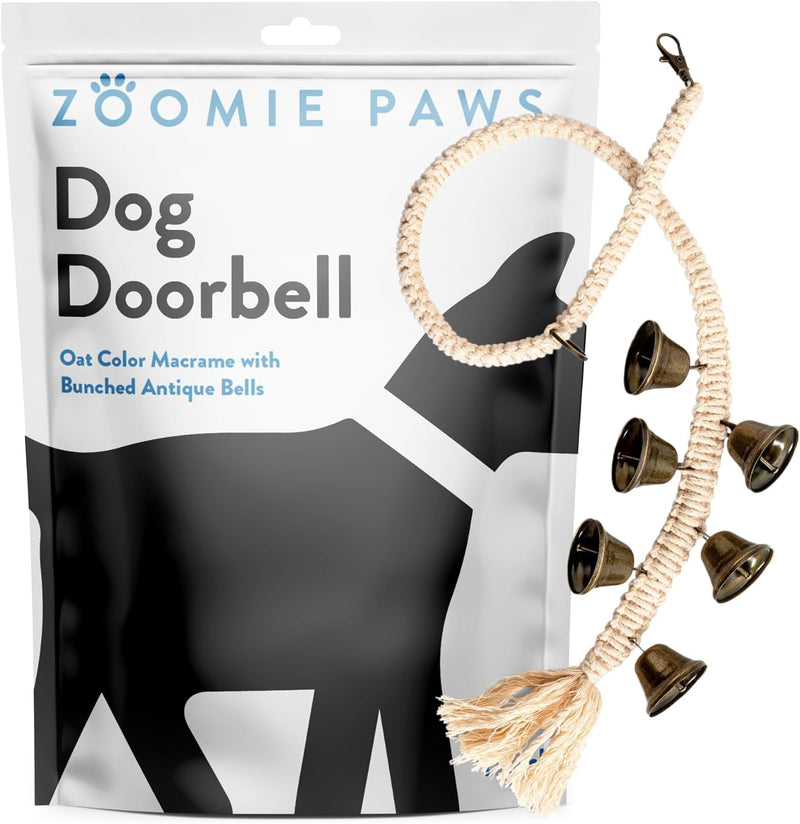 Pet Training Dog Door Bells - Decorative Puppy Potty Training Accessories 1 Pack Gold