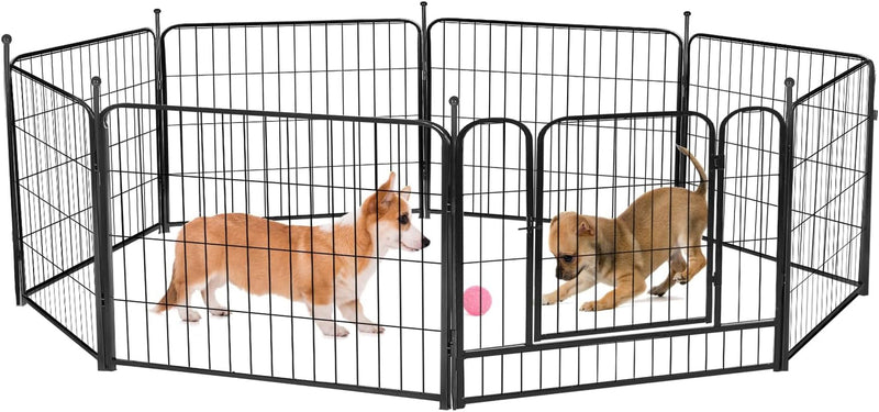 Pawgiant Dog Fence Playpen - IndoorOutdoor Exercise Yard for Dogs 24-40 inches