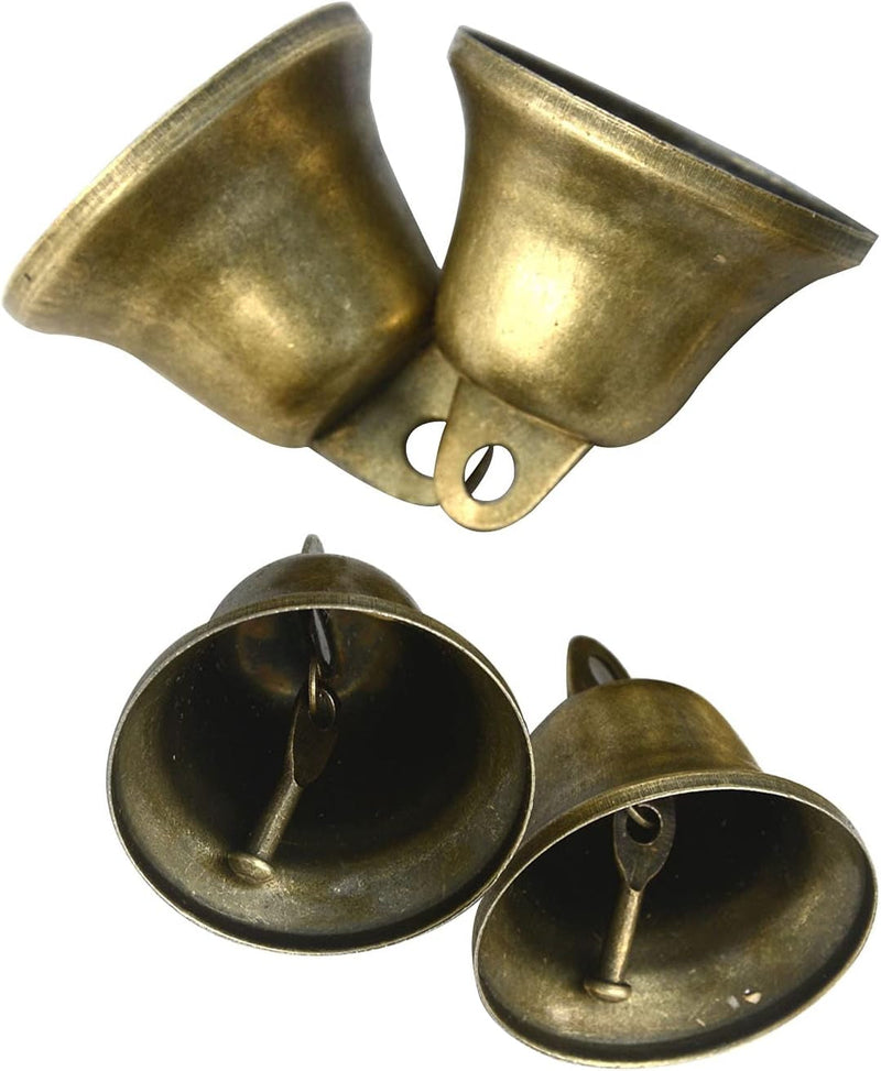 Bronze Retro Trumpet-Shaped Jingle Bells - 20 Pcs