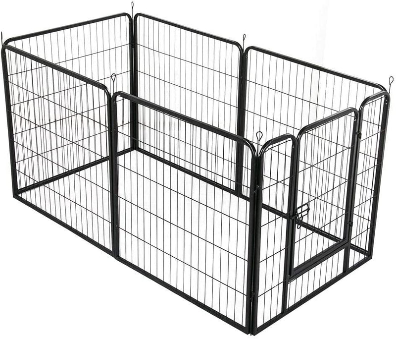 16-Panel Foldable Dog Playpen - Outdoor Fence for Various Animals - Durable 32x32 Inches