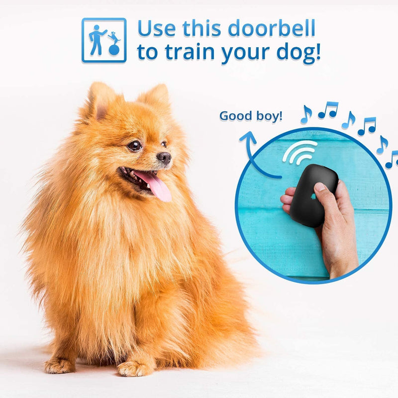 Touch Activated Dog Bell for Potty Training - Wireless Waterproof with Over 1000-Feet Range and 50 Door Chimes