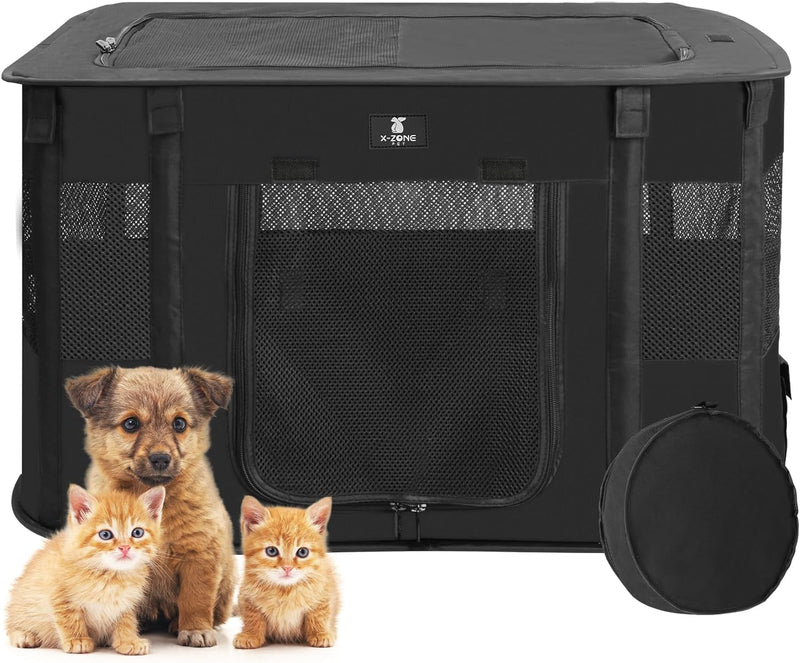 Foldable Portable Dog Playpen - IndoorOutdoor Use