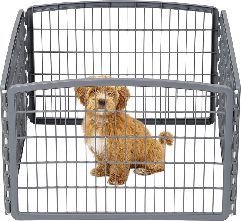 24 IRIS USA Exercise Pet Playpen with Door - Keep Pets Secure and Happy