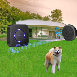 Waterproof Wireless Dog Doorbell - 2 Receivers - Black