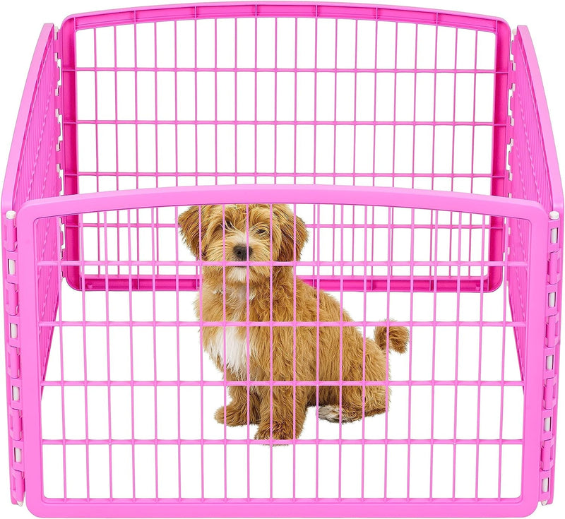 24 IRIS USA Exercise Pet Playpen with Door - Keep Pets Secure and Happy