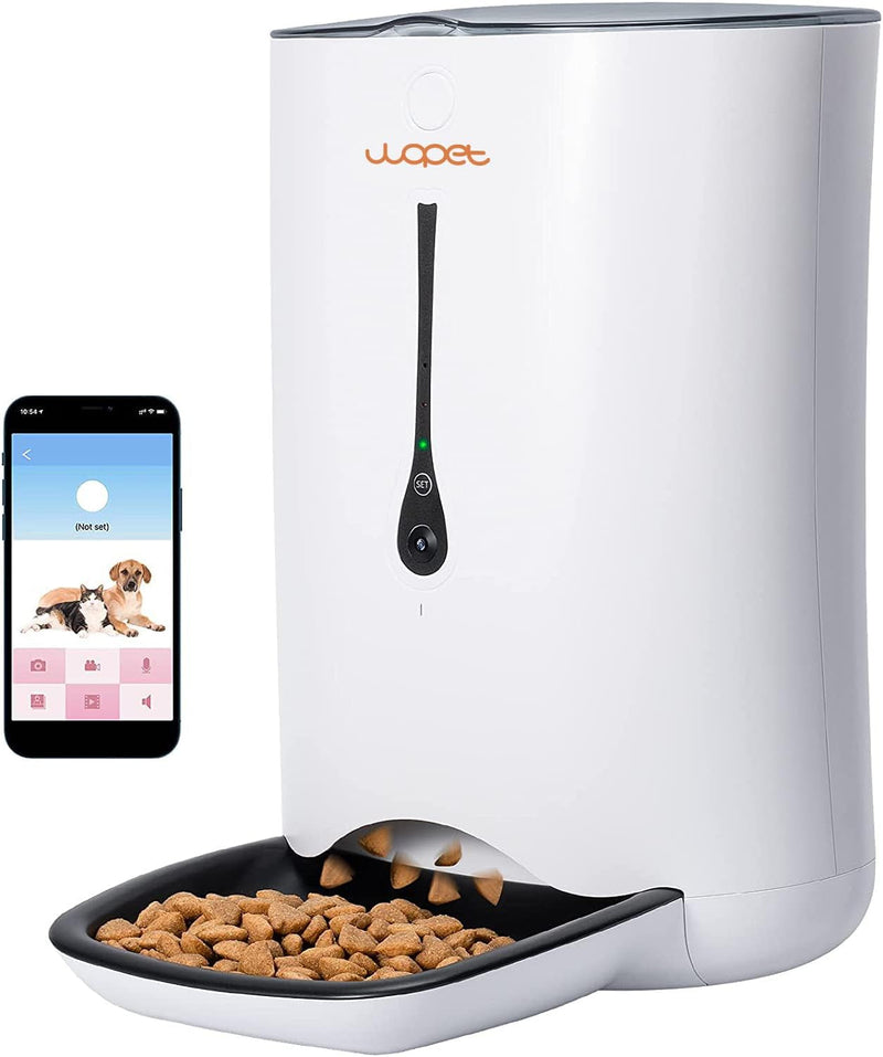 WOPET 6 Meal Automatic Cat Feeder with Camera and App Control