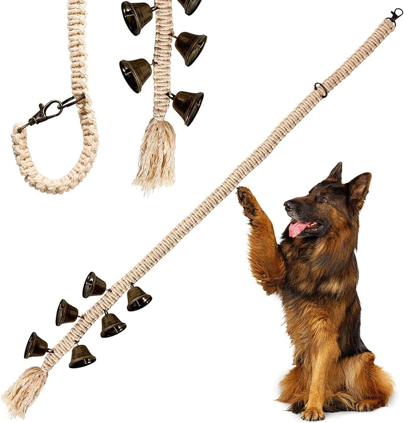 Dog Training Bells - Silver Jingle Bells for Potty Training and Outdoor Access