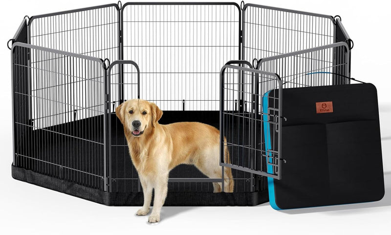 Octagonal Dog Playpen Top Cover - Fits 8 Panels 24 Inch Width Metal Fence No Playpen Included