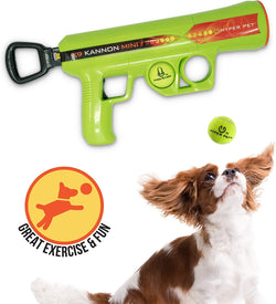 Hyper Pet K9 Kannon Dog Ball Thrower Launcher for Dogs (Small to Medium Breeds up to 60 Pounds), Includes One Hyper Pet 2.5 Inch Tennis Ball