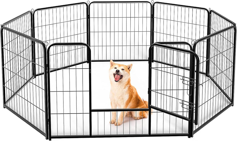 Sweetcrispy Indoor Dog Playpen - 8 Panel Puppy Fence