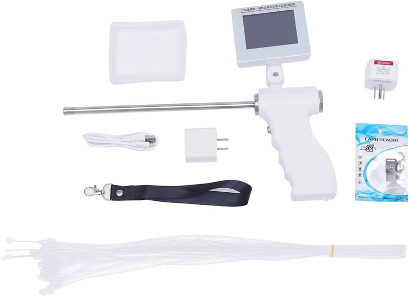 HGB Ethedeal Visual Dog Artificial Insemination Gun Kit,Dog Veterinary Breeding Kit,Dog Visual Endoscope Breeding Kit,With 5MP Camera Rotatable Screen (Small)