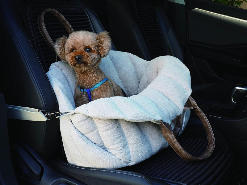 -Car-Go Tote - Dual Purpose Pet Tote and Dog Car Seat Oatmeal Beige