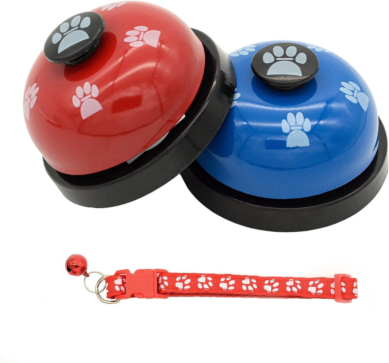 2-Pc Dog Training Bell Kit with Non-Skid Rubber Base and Pet Bells