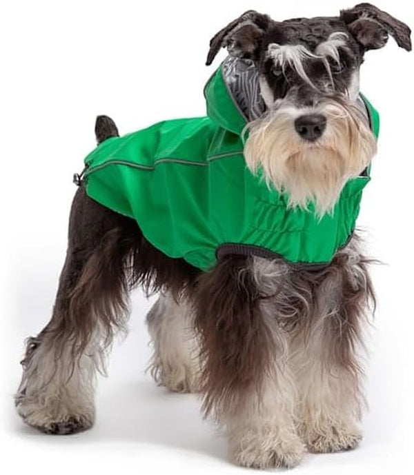Green Reversible X-Large Dog Raincoat - Elasto-Fit
