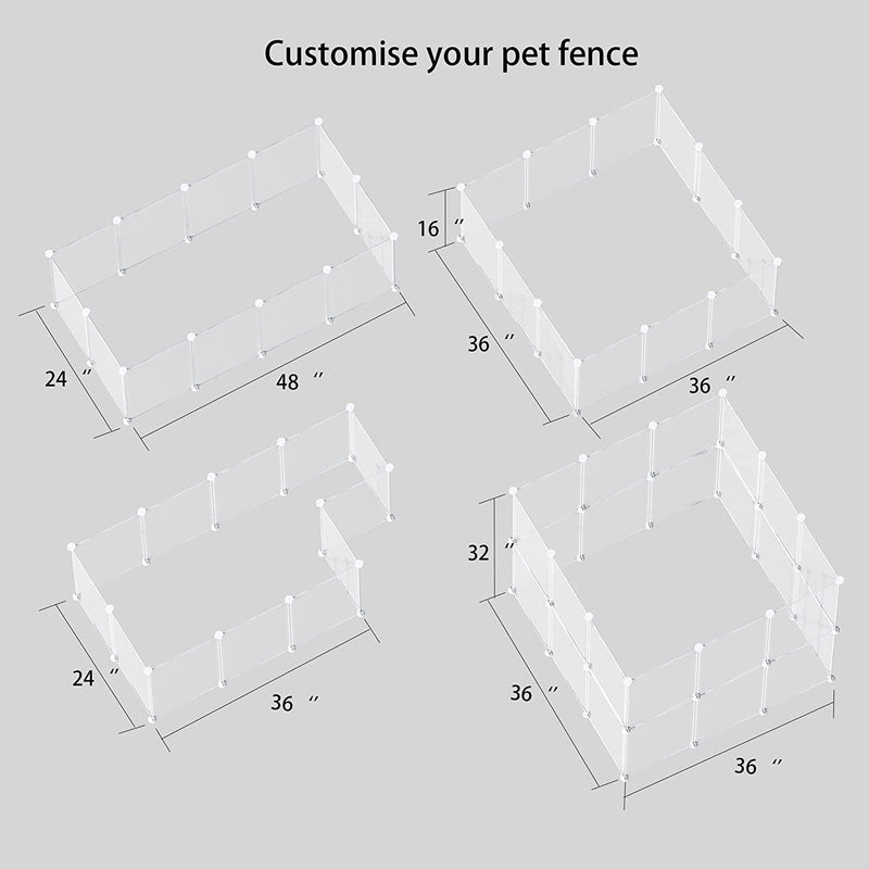 Portable Pet Playpen for Small Animals - Guinea Pigs Bunny Ferrets Mice Hamsters Hedgehogs Puppies Turtles