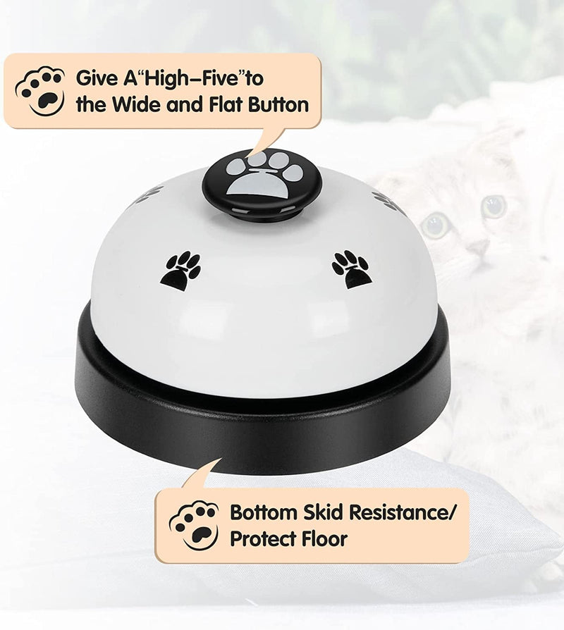 Pet Training Bells 2 Pack - Door Potty Training  Communication Device for Dogs - White