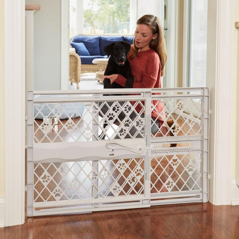 North States 40 Portable Pet Gate - Made in USA Expands  Locks - No Tools Needed