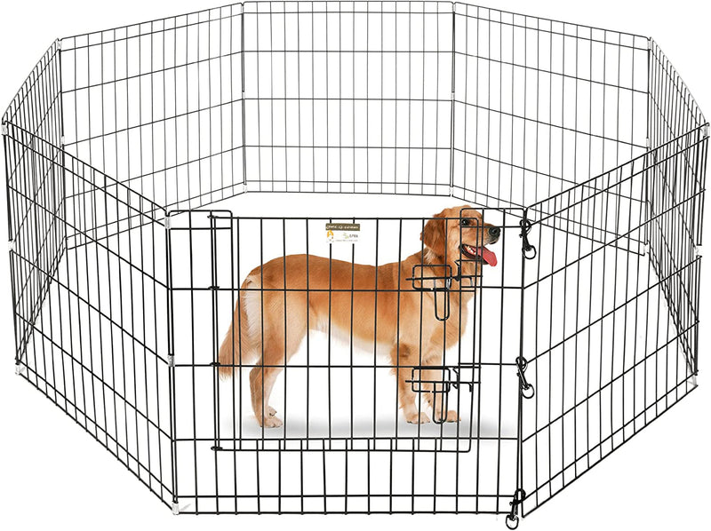 Pet Trex 24 Dog Exercise Playpen - 8 Panels with Gate