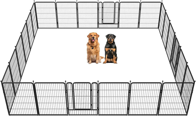 FXW Dog Playpen for Yard Camping - Heavy Duty for PuppiesSmall Dogs 24 Height 8 Panels