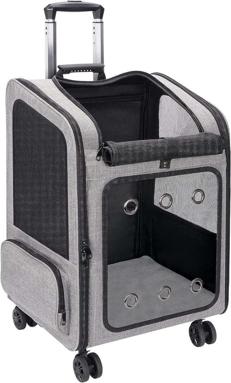 XL Pet Carrier Backpack - Ventilated Design for Travel Hiking and Outdoor Use 30 lbs Capacity