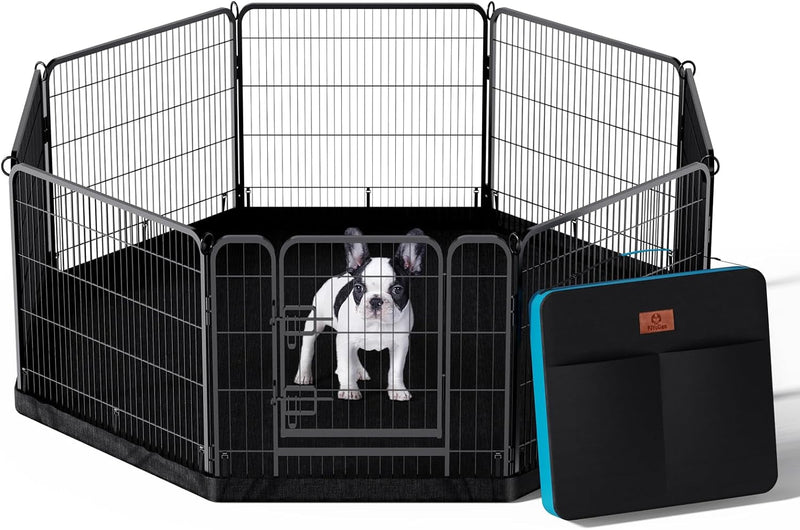 Octagonal Dog Playpen Top Cover - Fits 8 Panels 24 Inch Width Metal Fence No Playpen Included