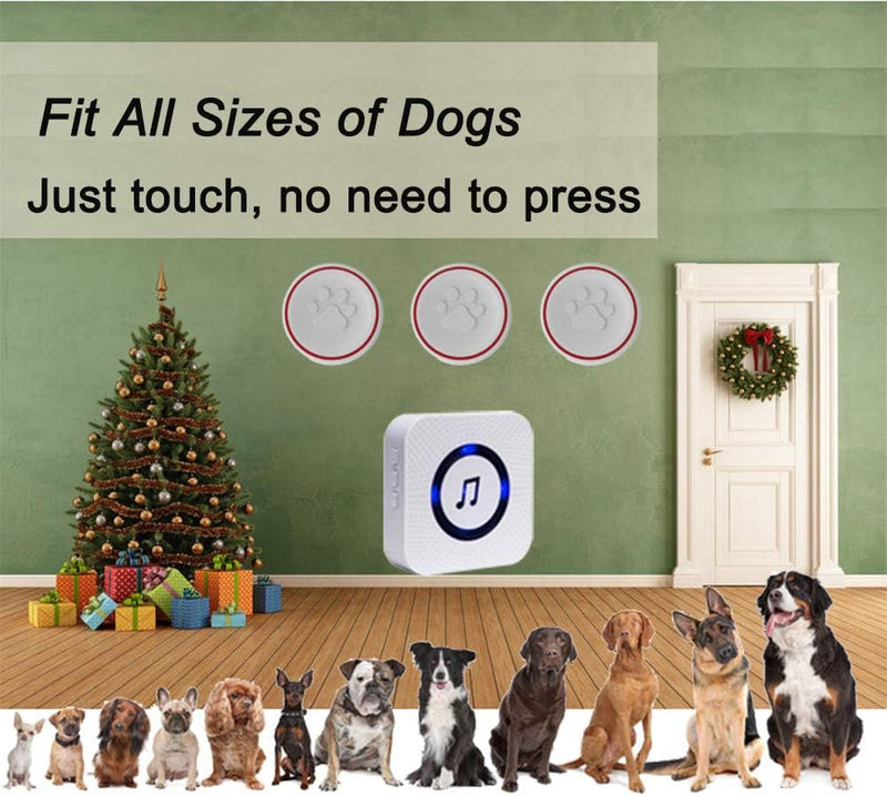 Wireless Dog Door Bell for Potty Training - Waterproof and Durable