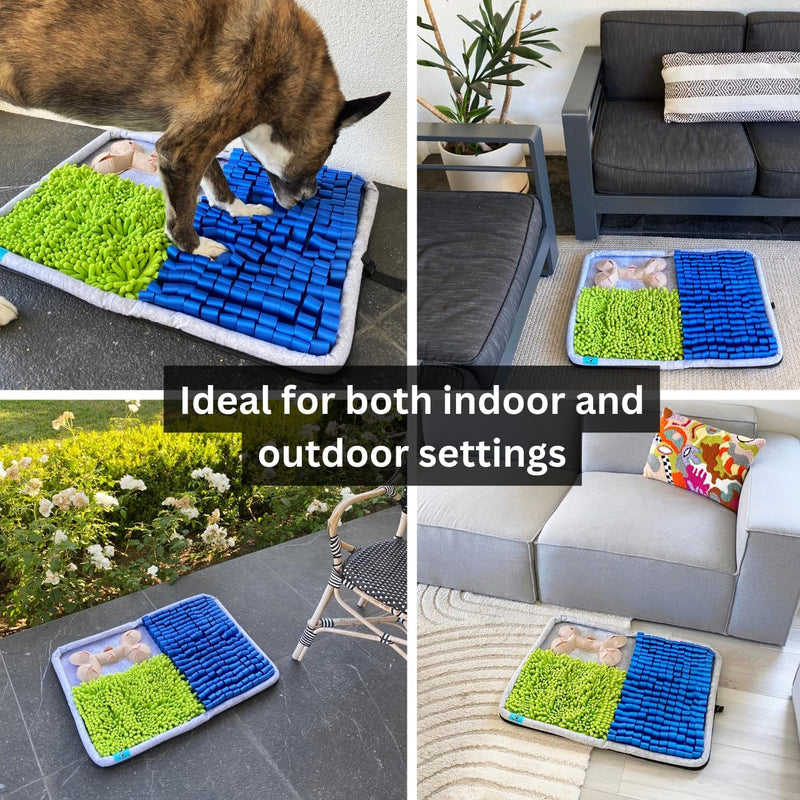 Wuffwag Snuffle Mat - Slow Feeding Puzzle for Dogs - 20x27 - Non-Slip and Portable