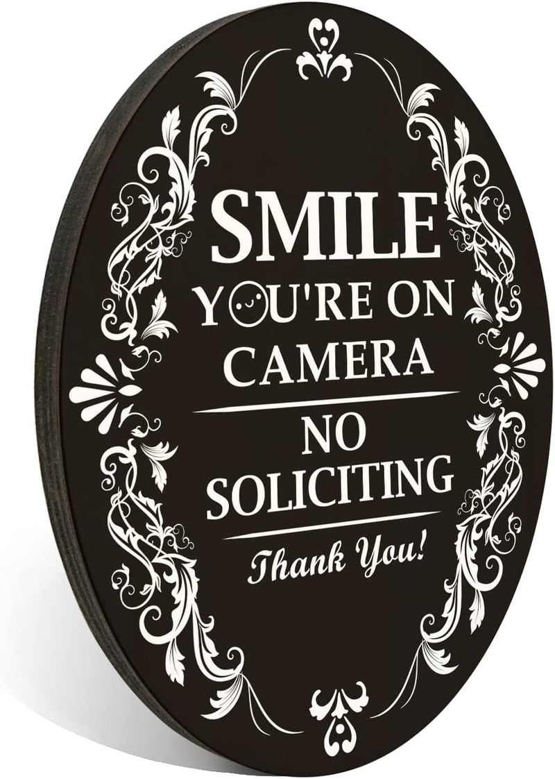 No KnockDog DoorbellSoliciting Sign - IndoorOutdoor Use 4 X 5 Strong Adhesive - PMB026