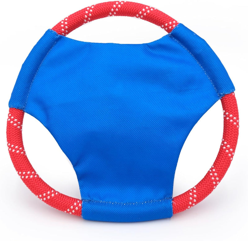 Zippypaws Marvel Rope Gliderz - Durable Outdoor Dog Toy, Pet Flying Disc, Soft Frisbee Dog Toy for Throwing & Fetching - Spider-Man