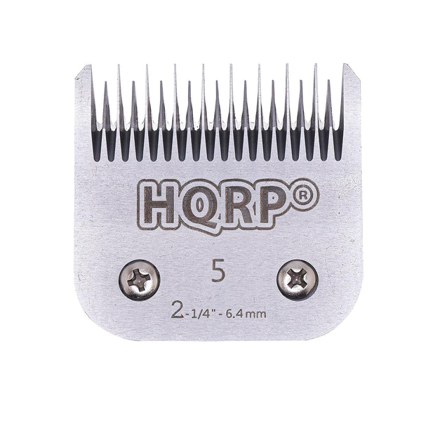 HQRP Size-5 Animal Clipper Blade Compatible with Aesculap German Red Clipper FAV5 FAV5CL, Andis MBG-2 20910, MBG2 20995, MBG-2 21420, AG 21465, MBG2 21485, AG 21730, AG2 22215 Pet Grooming