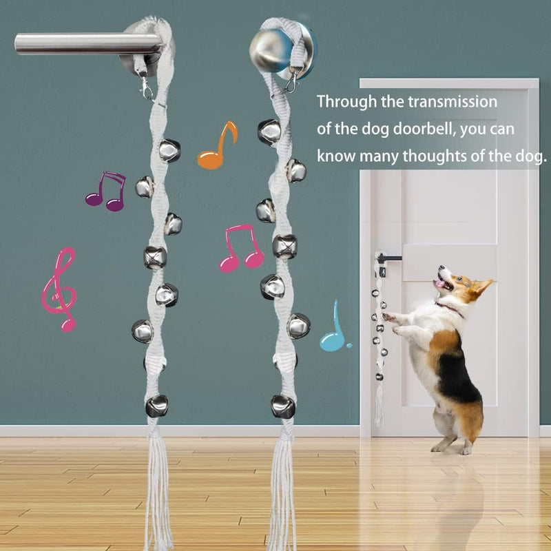 Dog Potty Training Doorbells - Adjustable Durable Cotton Rope - LASOCUHOO