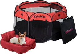 3-In-1 Pet Playpen Sofa  Bed - Portable  Foldable for Medium Dogs Puppies  Cats