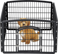 24 IRIS USA Exercise Pet Playpen with Door - Keep Pets Secure and Happy