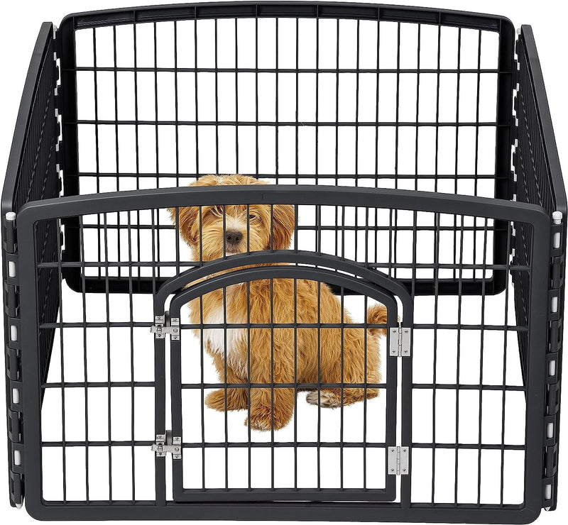 24 IRIS USA Exercise Pet Playpen with Door - Keep Pets Secure and Happy