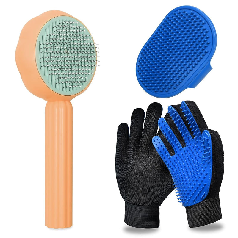 GJEASE Cat Grooming Glove Brush,Pet Hair Remover Tool,Reusable Dog Hair Fur Remover for Carpet,Furniture,Couch,Clothes,Eco-Friendly and High Efficiency