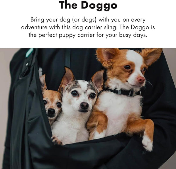 ZOX Small Dog Carrier | The Doggo | Essential Sling Backpack for Pets, Bring Your Puppy on Every Adventure (Works Great with Cats and Kittens Too!)