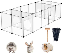 CAHOME Pet Playpen - Small Animal Indoor Exercise Fence for Guinea Pigs and Puppies 614 L x 254 W x 164 H - UPP3040W