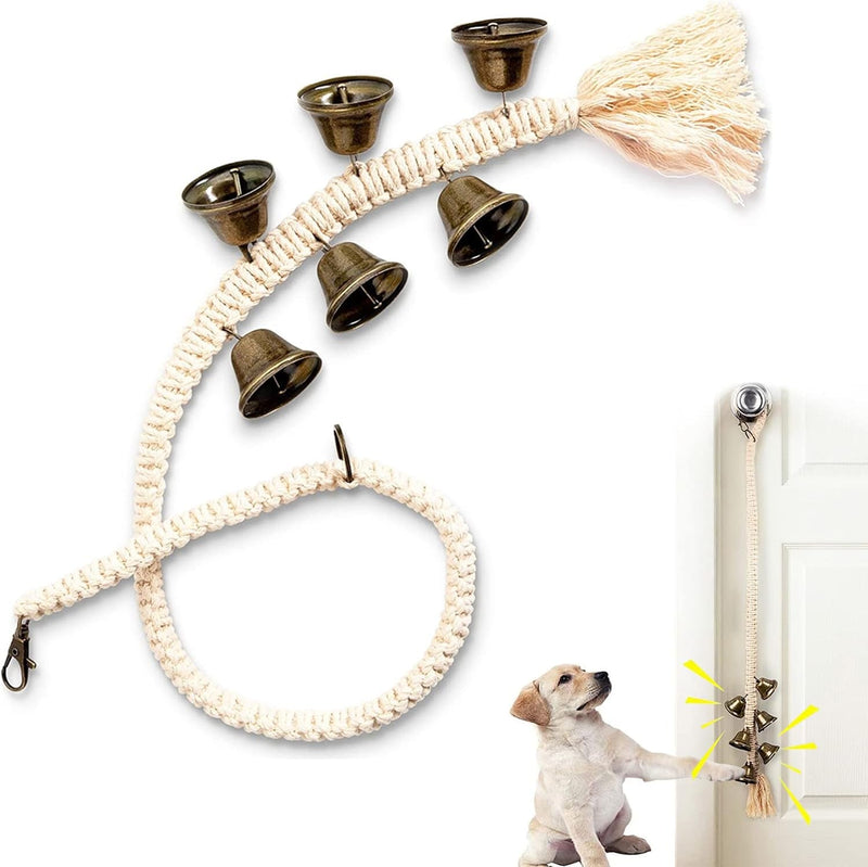 chars Adjustable Dog Bell for Potty  Toilet Training - Multifunction Dog Doorbell