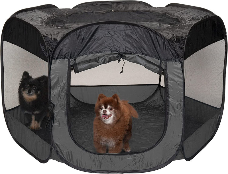 Furhaven Pet Playpen Tent - Green Small