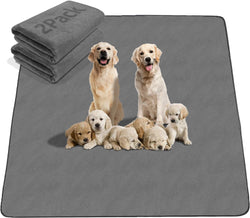 2 Pack Washable Whelping Pads for Dogs - Extra Large Pee Pads for Training Travel and Housebreaking - 72x72