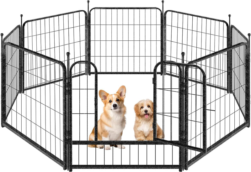 Indoor Metal Dog Playpen for Dogs - Portable Exercise Fence