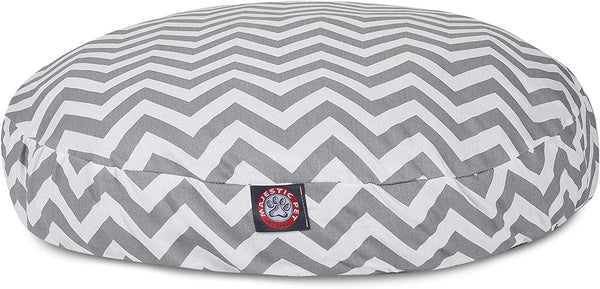 Gray Chevron Medium Dog Bed by Majestic Pet - Removable Washable Cover