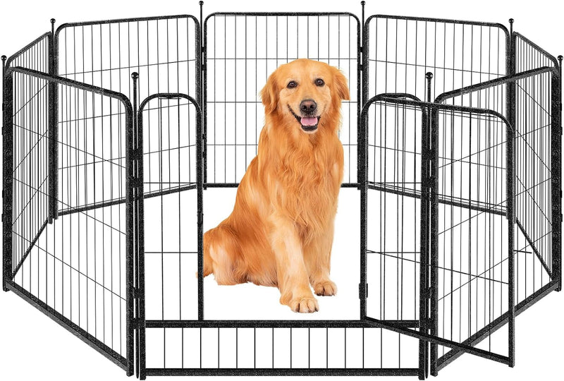 Indoor Metal Dog Playpen for Dogs - Portable Exercise Fence