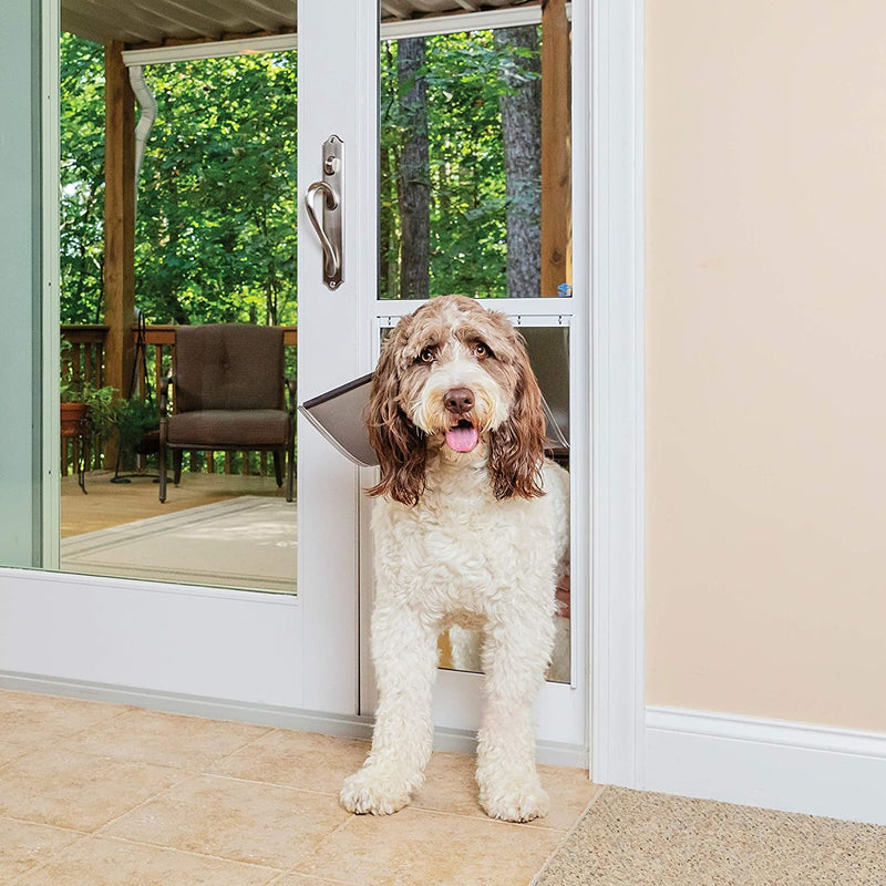 Petsafe Sliding Glass Pet Door - Adjustable Height Large White