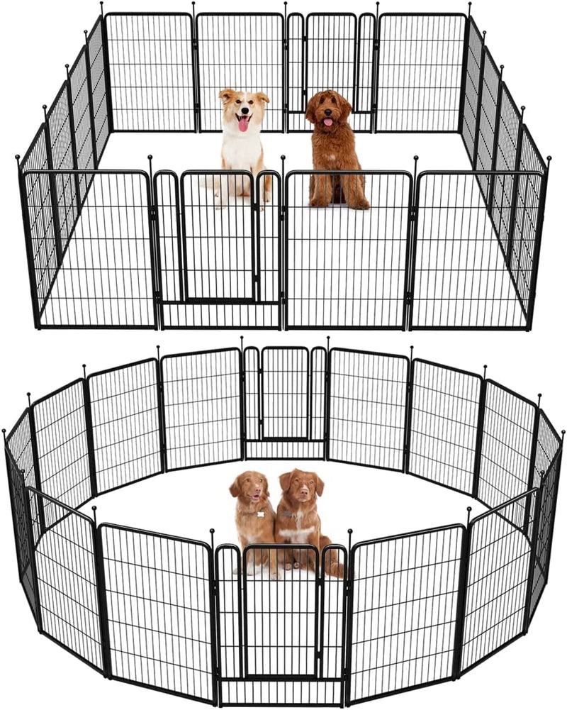 FXW Dog Playpen for Yard Camping - Heavy Duty for PuppiesSmall Dogs 24 Height 8 Panels